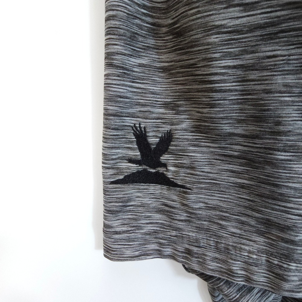 FootJoy Polo Shirt Mens XL Gray Streetwear Space Dye Performance Golf Top Eagle - Picture 3 of 8